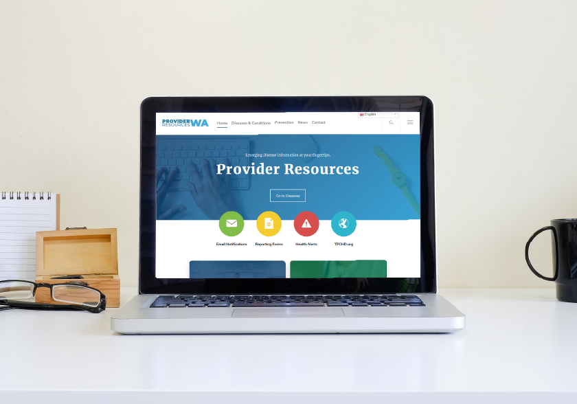 Screenshot of Provider Resources website